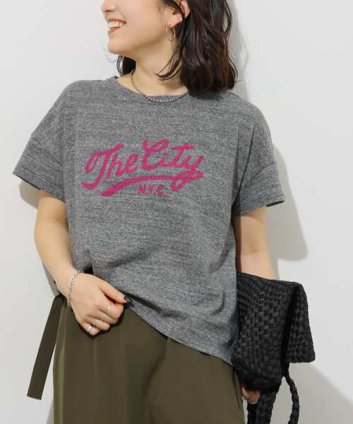 JOURNAL STANDARD relume（ジャーナルスタンダード　レリューム）の「【HOLIDAYS COMFORT/ホリデーズ コンフォート】ラフィテンジクTEE（Tシャツ/カットソー・レディース・ダークパープル/グレー/スミクロ/ライトグレー・FREE）」の17枚目の写真
