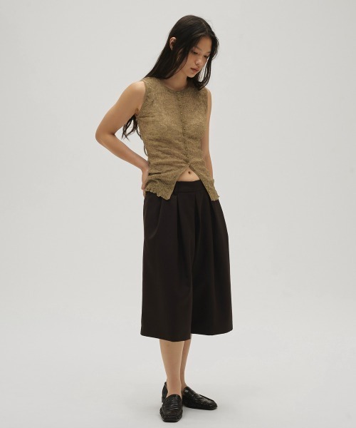TODAYFUL（トゥデイフル）の「2way Sheer Knitvest（タンクトップ・レディース・ブルー系その他/オリーブ/アイボリー・FREE）」の8枚目の写真