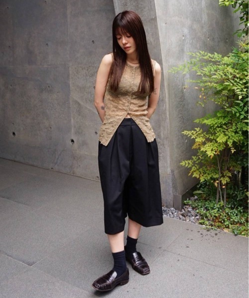 TODAYFUL（トゥデイフル）の「2way Sheer Knitvest（タンクトップ・レディース・ブルー系その他/オリーブ/アイボリー・FREE）」の17枚目の写真