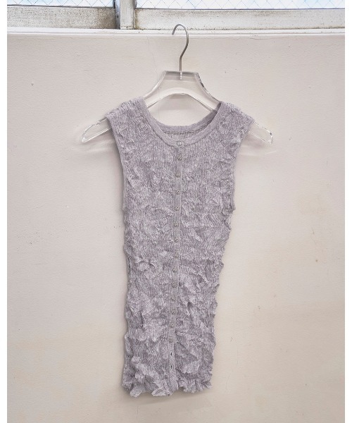 TODAYFUL（トゥデイフル）の「2way Sheer Knitvest（タンクトップ・レディース・ブルー系その他/オリーブ/アイボリー・FREE）」の12枚目の写真
