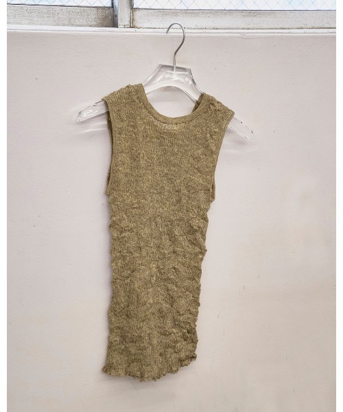 TODAYFUL（トゥデイフル）の「2way Sheer Knitvest（タンクトップ・レディース・ブルー系その他/オリーブ/アイボリー・FREE）」の13枚目の写真