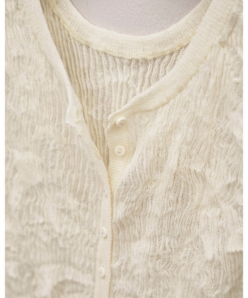 TODAYFUL（トゥデイフル）の「2way Sheer Knitvest（タンクトップ・レディース・ブルー系その他/オリーブ/アイボリー・FREE）」の15枚目の写真