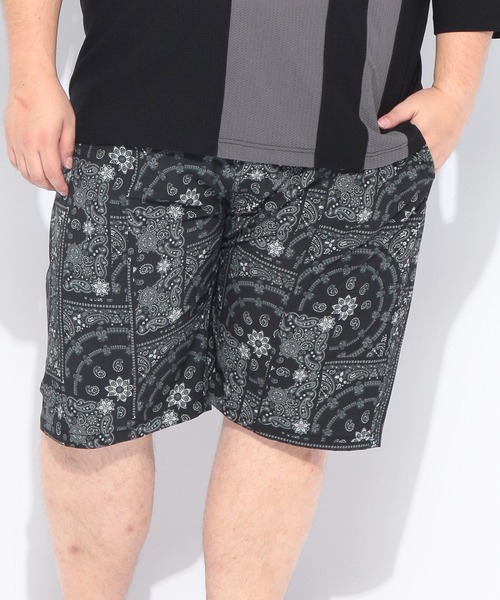 B&T CLUB(ビーティークラブ)の「ショートパンツ ハーフパンツ 短パン メンズ 大きいサイズ ACTIVE GEAR ストレッチ 総柄 ショーツ 夏 アウトドア レジャー B&T CLUB ビーアンドティークラブ(その他パンツ・メンズ・ベージュ/ブラック・X1(3L~4L)/X2(4L~5L)/X3(6L~7L)/X4(8L~9L))」の7枚目の写真