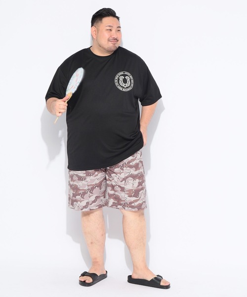 B&T CLUB(ビーティークラブ)の「ショートパンツ ハーフパンツ 短パン メンズ 大きいサイズ ACTIVE GEAR ストレッチ 総柄 ショーツ 夏 アウトドア レジャー B&T CLUB ビーアンドティークラブ(その他パンツ・メンズ・ベージュ/ブラック・X1(3L~4L)/X2(4L~5L)/X3(6L~7L)/X4(8L~9L))」の22枚目の写真