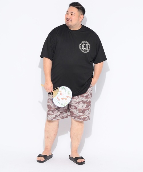 B&T CLUB(ビーティークラブ)の「ショートパンツ ハーフパンツ 短パン メンズ 大きいサイズ ACTIVE GEAR ストレッチ 総柄 ショーツ 夏 アウトドア レジャー B&T CLUB ビーアンドティークラブ(その他パンツ・メンズ・ベージュ/ブラック・X1(3L~4L)/X2(4L~5L)/X3(6L~7L)/X4(8L~9L))」の20枚目の写真