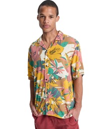 QUIKSILVER メンズ SAFE PARADISE SS 半袖レーヨンシャツ コンフォートフィット【2026年春夏モデル】