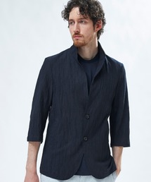 MEN'S BIGI | トリコットプリントワッシャー 七分袖カットジャケット(カーディガン/ボレロ)