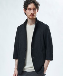 Bijou collar openwork knit cardigan / ビジューカラー透かし編み