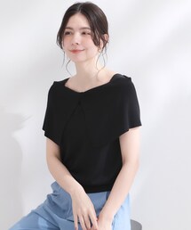 オフショルダー」に該当するトップス（ブラック/黒色系）ファッション