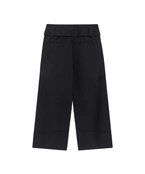 THECOLDESTMOMENT(ザコールデストモーメント)の「TCM belted check panel pants (black)(その他パンツ・レディース・その他・LARGE/MEDIUM/SMALL)」の3枚目の写真