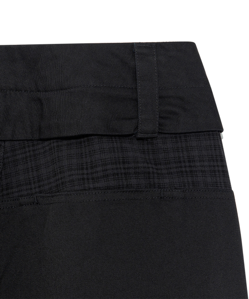 THECOLDESTMOMENT(ザコールデストモーメント)の「TCM belted check panel pants (black)(その他パンツ・レディース・その他・LARGE/MEDIUM/SMALL)」の7枚目の写真