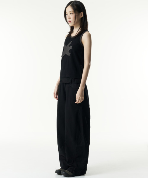 THECOLDESTMOMENT(ザコールデストモーメント)の「TCM belted check panel pants (black)(その他パンツ・レディース・その他・LARGE/MEDIUM/SMALL)」の9枚目の写真