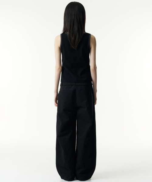 THECOLDESTMOMENT(ザコールデストモーメント)の「TCM belted check panel pants (black)(その他パンツ・レディース・その他・LARGE/MEDIUM/SMALL)」の10枚目の写真