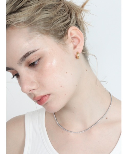 Bilan(ビラン)の「【BILAN】ワンタッチフープピアス(サージカルステンレス)(ピアス(両耳用)・レディース・シルバー/ゴールド・FREE)」の9枚目の写真