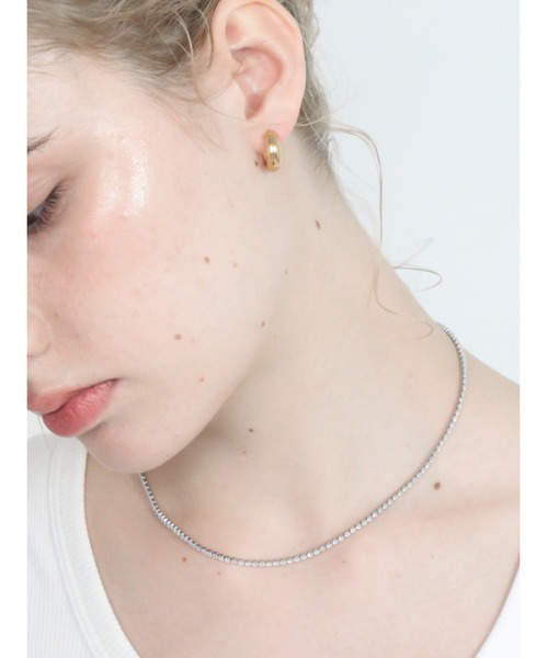 Bilan(ビラン)の「【BILAN】ワンタッチフープピアス(サージカルステンレス)(ピアス(両耳用)・レディース・シルバー/ゴールド・FREE)」の7枚目の写真