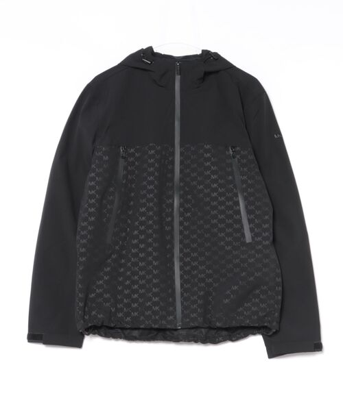 MICHAEL KORS(マイケルコース)の「JETER シグネチャーロゴ ウインドブレーカー ジャケット(その他アウター・メンズ・ブラック・M/S/XS/XL/L)」の1枚目の写真
