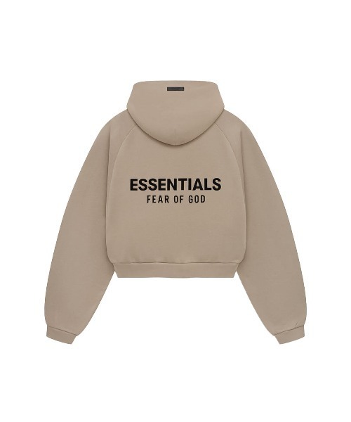 FOG ESSENTIALS（エフオージーエッセンシャルズ）の「フィア オブ ゴッド エッセンシャルズ 【Fear of God ESSENTIALS】 - ウィメンズ フリース パーカー【FLEECE CROPPED HOODIE DESERT SAND 192HO247417FW】（パーカー・レディース・サンドベージュ・M）」の3枚目の写真