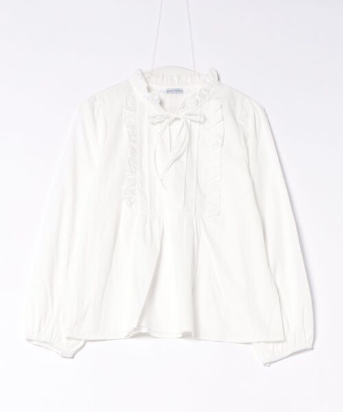 BLANC FICELLE(ブランフィセル)の「バルーンスリーブ 薄手シャツ(シャツ/ブラウス・レディース・White・M/L/XL)」の3枚目の写真