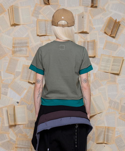 UNALLOYED(アナロイド)の「ウェスタンハートTシャツ / カーキ(Tシャツ/カットソー・メンズ・その他・SMALL/MEDIUM/LARGE)」の3枚目の写真
