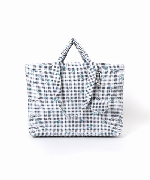 margaux(マルゴー)の「《WEB限定/追加3》Margaux Dereume × SLOBE キルティングトートバッグ(トートバッグ・レディース・ブラック/スカイブルー・FREE)」の20枚目の写真