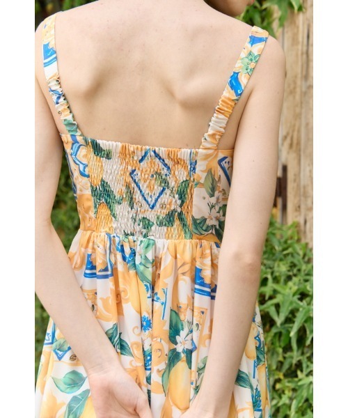 ERADIE(エラディエ)の「Printed Bustier Dress プリントビスチェワンピース(ワンピース・レディース・ホワイト系その他/イエロー系その他・FREE)」の8枚目の写真