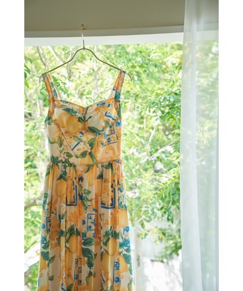 ERADIE(エラディエ)の「Printed Bustier Dress プリントビスチェワンピース(ワンピース・レディース・ホワイト系その他/イエロー系その他・FREE)」の7枚目の写真