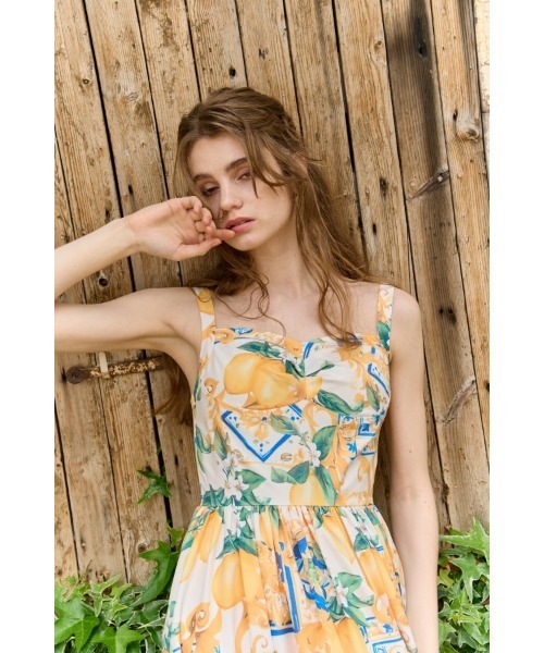 ERADIE(エラディエ)の「Printed Bustier Dress プリントビスチェワンピース(ワンピース・レディース・ホワイト系その他/イエロー系その他・FREE)」の12枚目の写真