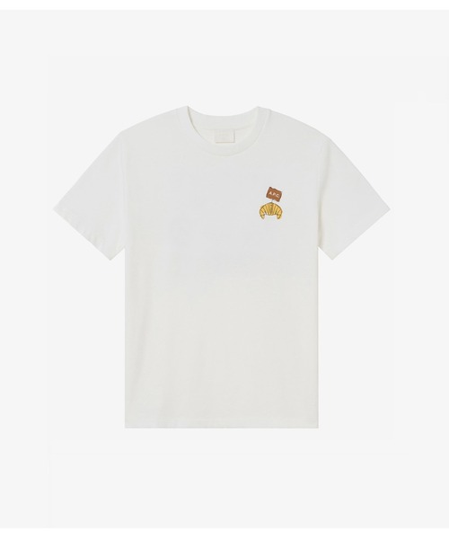 A.P.C.（アーペーセー）の「T-shirts Boulangerie /ブーランジェリーTシャツ（Tシャツ/カットソー・メンズ・ホワイト・XS/S/M/L/XL/XXL）」の2枚目の写真