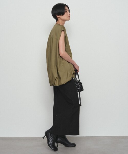 LOUNGEDRESS(ラウンジドレス)の「《美シルエット》ジョーゼット2WAYタイトスカート(スカート・レディース・ライトベージュ/ブラック・MEDIUM/SMALL/LARGE)」の22枚目の写真