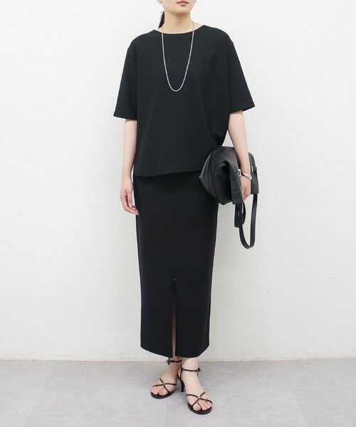 LOUNGEDRESS(ラウンジドレス)の「《美シルエット》ジョーゼット2WAYタイトスカート(スカート・レディース・ライトベージュ/ブラック・MEDIUM/SMALL/LARGE)」の17枚目の写真