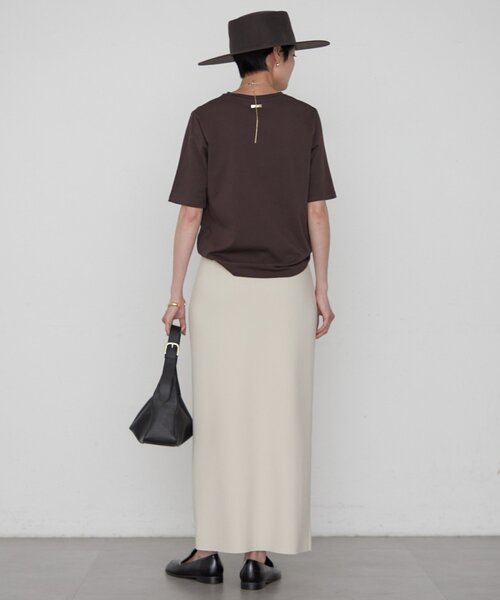 LOUNGEDRESS(ラウンジドレス)の「《美シルエット》ジョーゼット2WAYタイトスカート(スカート・レディース・ライトベージュ/ブラック・MEDIUM/SMALL/LARGE)」の12枚目の写真