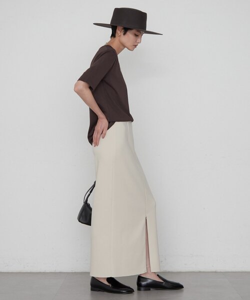 LOUNGEDRESS(ラウンジドレス)の「《美シルエット》ジョーゼット2WAYタイトスカート(スカート・レディース・ライトベージュ/ブラック・MEDIUM/SMALL/LARGE)」の11枚目の写真