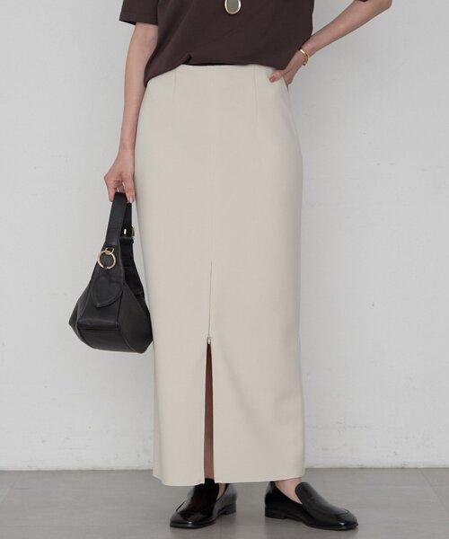 LOUNGEDRESS(ラウンジドレス)の「《美シルエット》ジョーゼット2WAYタイトスカート(スカート・レディース・ライトベージュ/ブラック・MEDIUM/SMALL/LARGE)」の10枚目の写真