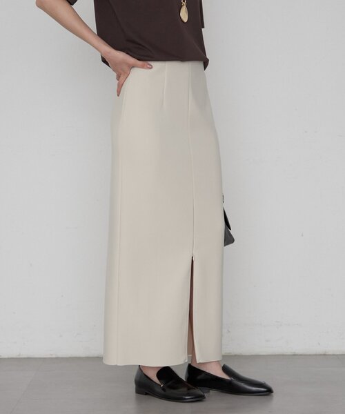LOUNGEDRESS(ラウンジドレス)の「《美シルエット》ジョーゼット2WAYタイトスカート(スカート・レディース・ライトベージュ/ブラック・MEDIUM/SMALL/LARGE)」の9枚目の写真