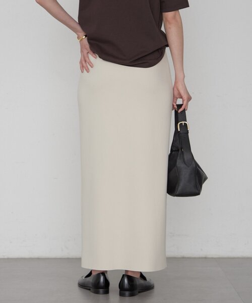 LOUNGEDRESS(ラウンジドレス)の「《美シルエット》ジョーゼット2WAYタイトスカート(スカート・レディース・ライトベージュ/ブラック・MEDIUM/SMALL/LARGE)」の7枚目の写真