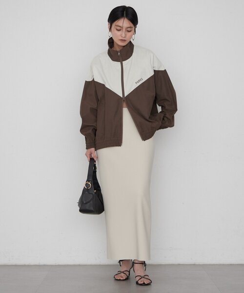 LOUNGEDRESS(ラウンジドレス)の「《美シルエット》ジョーゼット2WAYタイトスカート(スカート・レディース・ライトベージュ/ブラック・MEDIUM/SMALL/LARGE)」の4枚目の写真