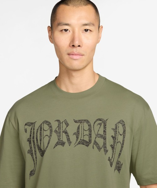 JORDAN BRAND（ジョーダンブランド）の「JORDAN BRAND M J BRK S GOTHIC 85 SS CREW / ジョーダン ブランド BRK S GOTHIC 85 S/S クルー/NIKE【SP】（Tシャツ/カットソー・メンズ・カーキ/ブラック・XXL/XL/L/M/S）」の10枚目の写真