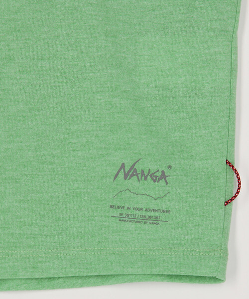 NANGA(ナンガ)の「NANGA/ナンガ DRY MIX RAGLAN SLEEVE TEE/ドライミックス ラグランスリーブ Tシャツ<br>(Tシャツ/カットソー・メンズ・ホワイト/グリーン/ブラック・MEDIUM/X-LARGE/LARGE)」の6枚目の写真