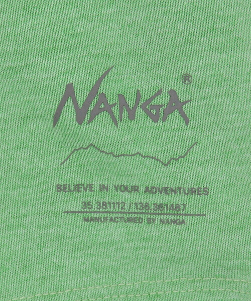 NANGA(ナンガ)の「NANGA/ナンガ DRY MIX RAGLAN SLEEVE TEE/ドライミックス ラグランスリーブ Tシャツ<br>(Tシャツ/カットソー・メンズ・ホワイト/グリーン/ブラック・MEDIUM/X-LARGE/LARGE)」の7枚目の写真