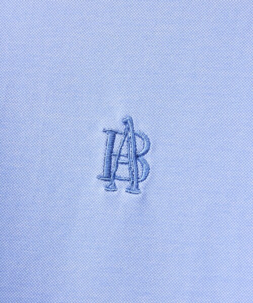 ABAHOUSE GRAY(アバハウスグレイ)の「【ON/OFF兼用】シルキー マイクロカノコ ボタンダウン ポロシャツ(Tシャツ/カットソー・メンズ・グレイッシュブルー/サックスブルー/ホワイト/グレイッシュベージュ・46/50/48/44)」の14枚目の写真