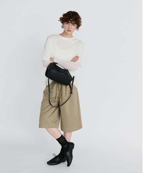 arholiday.standard（エーアールホリデースタンダード）の「2way ring handle gathered bag / 2WAYリングハンドルギャザーバッグ（ハンドバッグ・レディース・ブラウン/ブラック・FREE）」の9枚目の写真