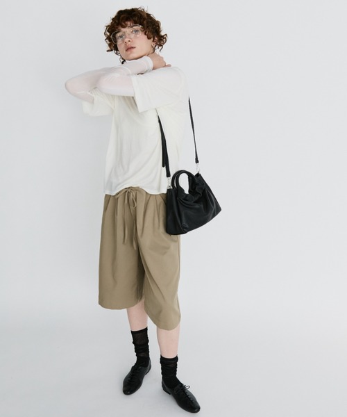 arholiday.standard（エーアールホリデースタンダード）の「2way ring handle gathered bag / 2WAYリングハンドルギャザーバッグ（ハンドバッグ・レディース・ブラウン/ブラック・FREE）」の10枚目の写真
