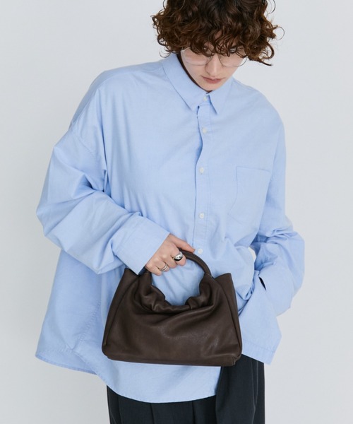 arholiday.standard（エーアールホリデースタンダード）の「2way ring handle gathered bag / 2WAYリングハンドルギャザーバッグ（ハンドバッグ・レディース・ブラウン/ブラック・FREE）」の17枚目の写真