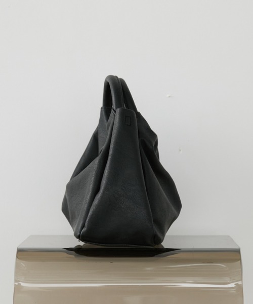 arholiday.standard（エーアールホリデースタンダード）の「2way ring handle gathered bag / 2WAYリングハンドルギャザーバッグ（ハンドバッグ・レディース・ブラウン/ブラック・FREE）」の21枚目の写真