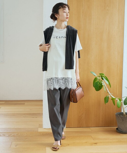 coen(コーエン)の「【定番/秋カラー/ストレッチ性/撥水/UVカット】【シリーズ累計販売数20万本突破】イージービューティーテーパードパンツ(WEB限定サイズ)(その他パンツ・レディース・ダークグレー/ロイヤルブルー/ベージュ/オリーブ/ダークブラウン/ブラック・XS/S/M/L/XL)」の12枚目の写真