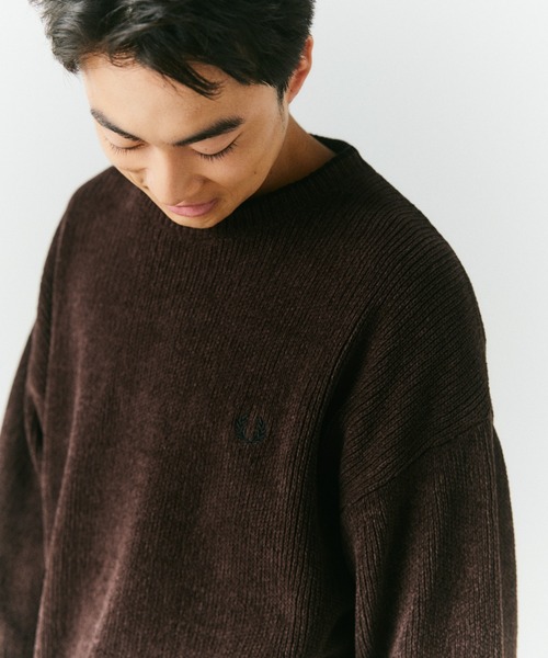 聯名款刺繡Logo圓領毛衣