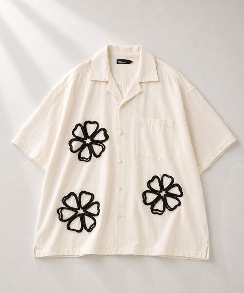 CRAFT STANDARD BOUTIQUE(クラフトスタンダードブティック)の「花柄オープンカラーシャツ(シャツ/ブラウス・メンズ・チャコールグレー/アイボリー/ブラウン・M/L)」の9枚目の写真