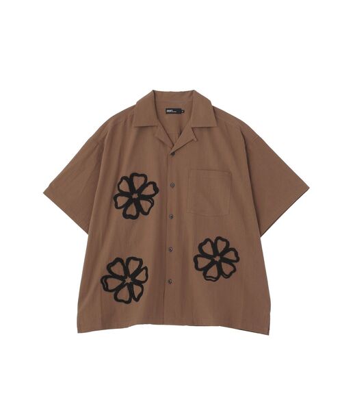 CRAFT STANDARD BOUTIQUE(クラフトスタンダードブティック)の「花柄オープンカラーシャツ(シャツ/ブラウス・メンズ・チャコールグレー/アイボリー/ブラウン・M/L)」の10枚目の写真