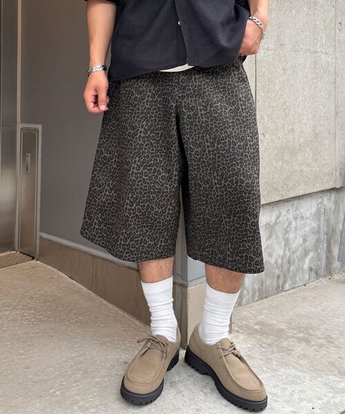 CIAOPANIC(チャオパニック)の「レオパードハーフパンツ(その他パンツ・メンズ・ブラウン/ブラック・LARGE/MEDIUM)」の1枚目の写真