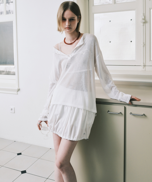 NICK&NICOLE(ニックアンドニコール)の「SIDE POCKET BALLOON SKIRT_IVORY(スカート・レディース・その他・FREE)」の2枚目の写真